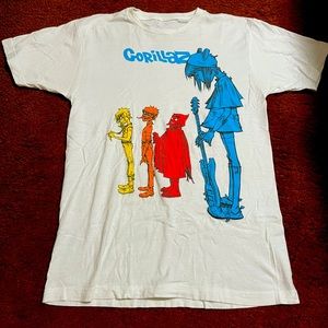 Gorillaz band shirt Medium rainbow